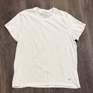 GAP White Short Sleeve Crewneck Tee for Women